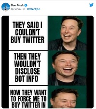 Elon Musk relansează posibilitatea de a cumpăra Twitter, dar cu o condiție