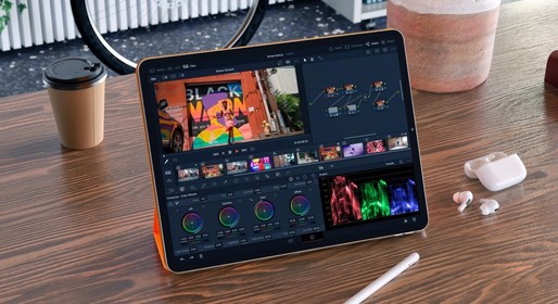 Aplicația de prelucrare video DaVinci Resolve, disponibilă pe iPad