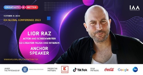 Creativity4Better 2023 anunță Star Speaker! Lior Raz, actor și scenarist - Fauda și Hit&Run, va urca pe scenă în data de 31 octombrie 2023