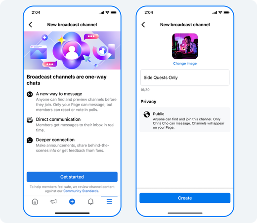 Meta anunță Canalele pentru Facebook și Messenger