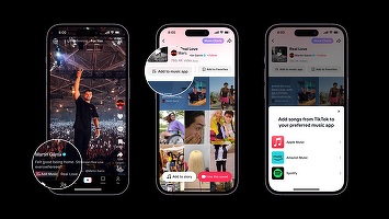 TikTok lansează o opțiune pentru salvarea de melodii în cadrul serviciilor majore de streaming