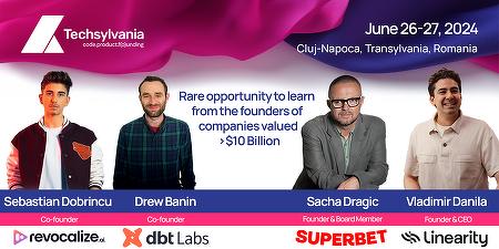 35% discount pentru cititorii Profit.ro la Techsylvania, cel mai important eveniment de Business & Tech din Estul Europei – Cluj, 26-27 iunie