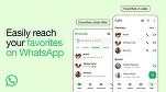 WhatsApp lansează funcția Favorites, pentru accesul rapid la contactele preferate