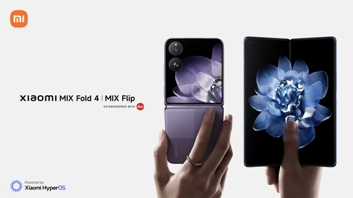 FOTO Xiaomi a prezentat smartphone-urile pliabile Mix Fold 4 și Mix Flip