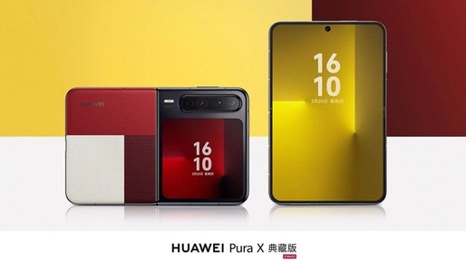 VIDEO Huawei lansează smartphone-ul pliabil Pura X. Ce preț are