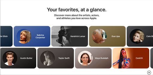 Apple lansează un serviciu cu informații despre personalități