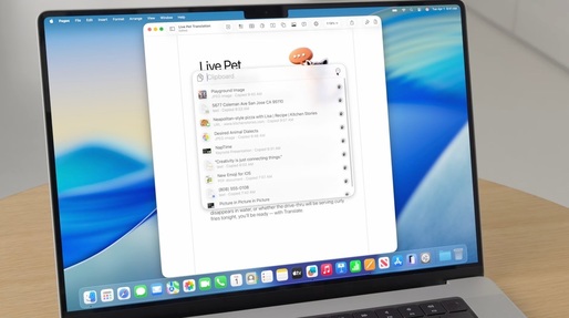 macOS adoptă designul Liquid Glass