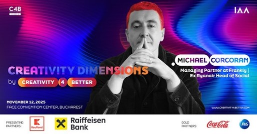 Michael Corcoran – arhitectul vocii digitale a Ryanair – vine la Creativity Dimensions by Creativity4Better 2025
