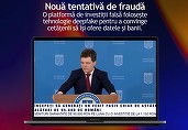 Fraudă de tip ''investiții rapide'' în care este folosită imaginea președintelui României, circulă în prezent pe internet