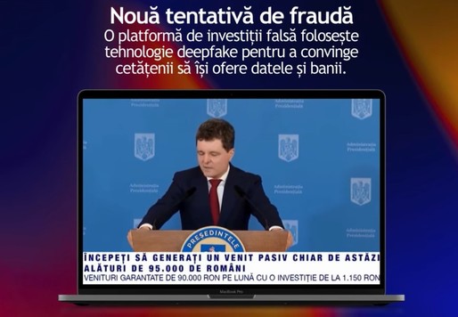 Fraudă de tip ''investiții rapide'' în care este folosită imaginea președintelui României, circulă în prezent pe internet