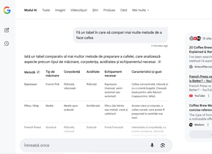 Google lansează în România căutările în Modul AI - FOTO