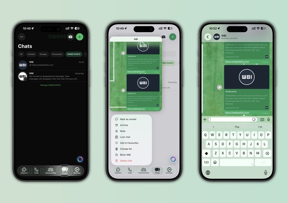 WhatsApp adoptă designul Liquid Glass