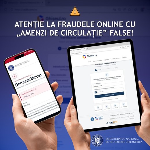 Avertisment - SMS-uri cu false amenzi de circulație, trimise în numele Ghișeul.ro