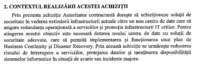 DOCUMENT Noua carte electronică de identitate, sistem îmbunătățit - Internele cumpără soluții de securitate pentru sistemele IT