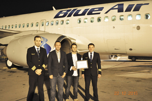 Blue Air a transportat 2 milioane de pasageri în 2015