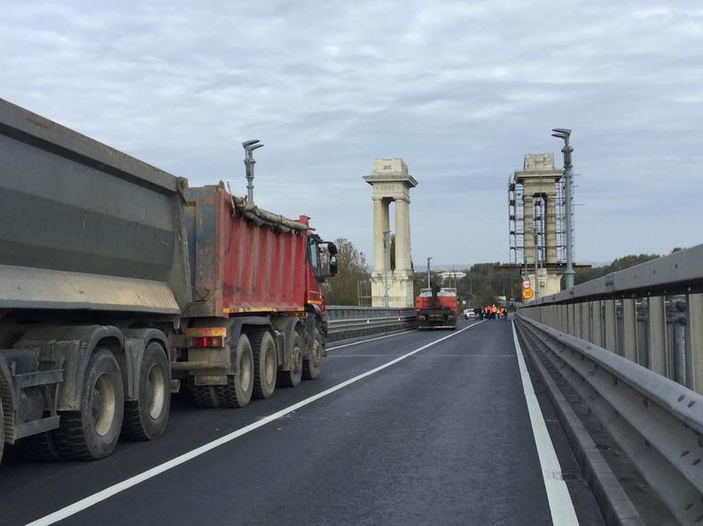 CNAIR a recepționat lucrarea de reabilitare a podului Giurgiu-Ruse; circulația se desfășoară normal