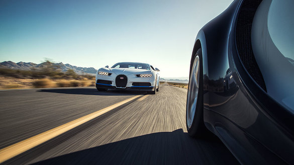 FOTO&VIDEO Bugatti Chiron, testat în deșerturile din SUA, la temperaturi de 52 grade celsius