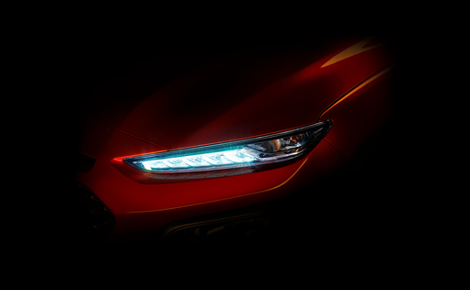 Hyundai a publicat prima imagine cu viitorul SUV Kona, inspirat din conceptul Intrado