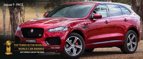 Mașina Anului în Lume: Jaguar F-Pace. SUV-ul britanic a depășit în finală VW Tiguan și Audi Q5