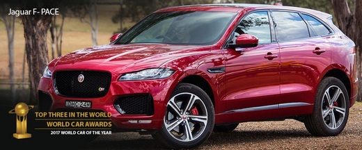Mașina Anului în Lume: Jaguar F-Pace. SUV-ul britanic a depășit în finală VW Tiguan și Audi Q5