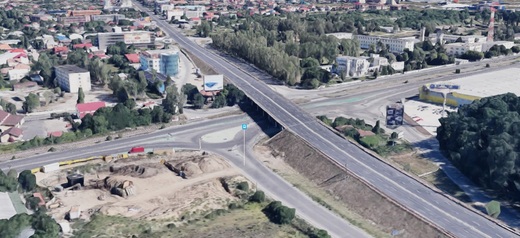 CNAIR montează separatoare de sens în zona pasajului Otopeni. Vor fi desființate virajele la stânga