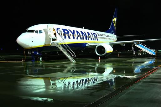 Profitul net al Ryanair a crescut cu 55% în primul trimestru fiscal, la 397 milioane euro