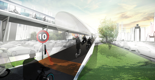 BMW a prezentat un concept de stradă specială pentru vehicule electrice pe două roți în care gestionarea traficului se face cu ajutorul AI-ului