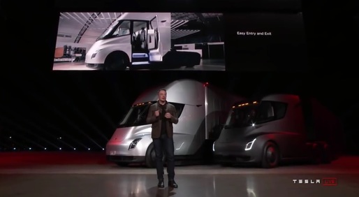 PepsiCo, al doilea jucător din industria alimentară, a rezervat 100 de camioane Tesla Semi, cea mai mare comandă de până acum 
