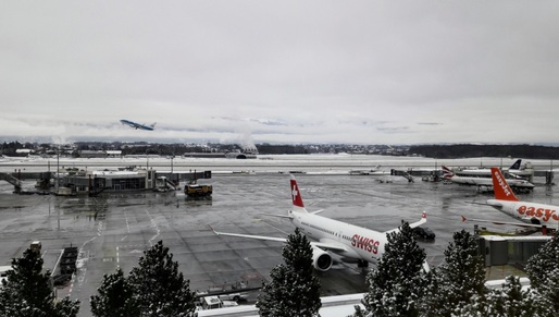 Aeroportul din Geneva, închis din cauza ninsorii