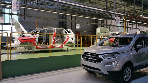 Producția Ford a urcat la peste 13.000 de vehicule în martie. România a intrat în Top 10 al producătorilor de autoturisme și ar putea depăși Ungaria anul acesta