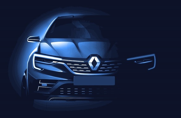 FOTO Cum va arăta viitorul Duster Coupe - prima imagine publicată de Renault. Modelul, inspirat de BMW X4, va fi vândut în Europa sub sigla Dacia. Lansarea, anunțată la Moscova