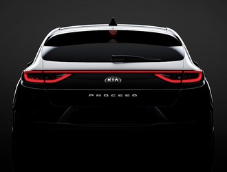 FOTO Kia a publicat prima fotografie-teaser cu noul Proceed, înaintea lansării de la Paris