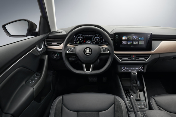 FOTO Skoda a prezentat în premieră mondială noul său model Scala, primul hatchback compact al mărcii din epoca Volkswagen, un concurent puternic pentru VW Golf și o alternativă cu 5 uși la sedanul Octavia