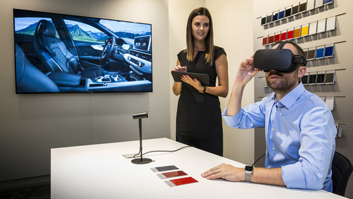 1.000 de showroom-uri Audi folosesc realitatea virtuală pentru demonstrații de configurare a mașinilor
