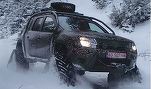 VIDEO Dacia Duster cu șenile - demonstrație pe pârtia Transalpina