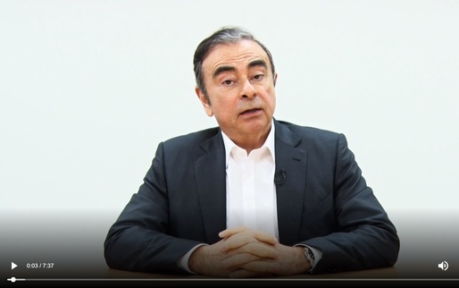  VIDEO Carlos Ghosn - mesaj video acuzator: „Despre oameni care au jucat murdar”