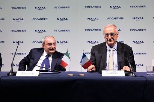Joint venture-ul Naval Group – Fincantieri se va numi NAVIRIS