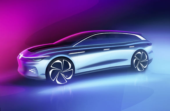 FOTO Volkswagen lansează un nou automobil electric, ID. SPACE VIZZION, la salonul din Los Angeles