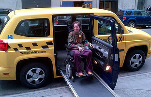 Operatorii de taxi, obligați să asigure cel puțin o mașină adaptată pentru transportul persoanelor cu handicap. În 2015, Profit.ro relata că toate firmele de taxi din București vor fi obligate să aibă mașini pentru persoanele cu handicap