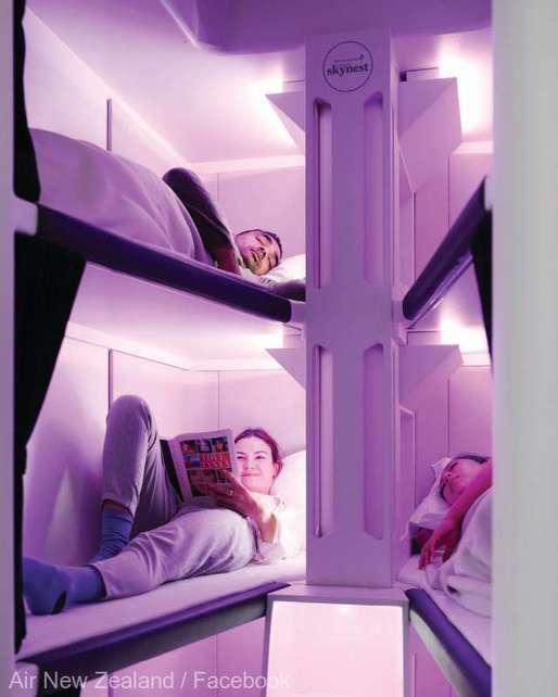 VIDEO O companie aeriană va introduce cușete cu paturi la clasa economy