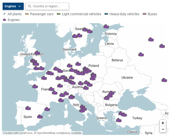 INFOGRAFIC Peste 300 de fabrici de automobile și motoare din Europa au repornit