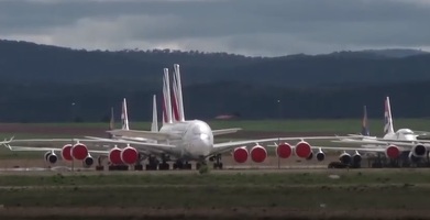 Companiile aeriene europene își parchează avioanele în Spania