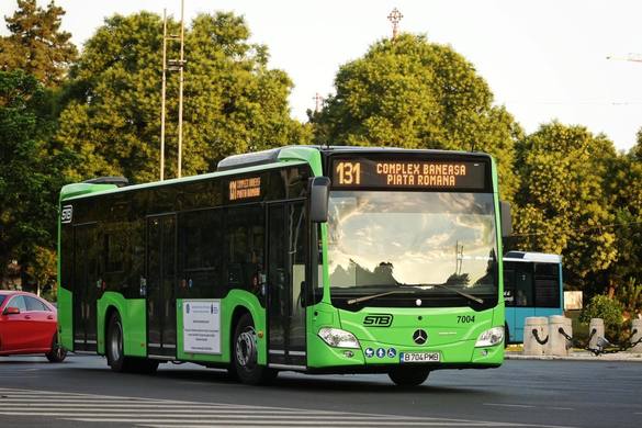 FOTO Primul lot de opt autobuze hibrid Mercedes Citaro a intrat pe traseele din București