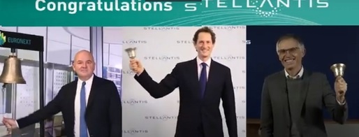 VIDEO Stellantis, al patrulea constructor auto din lume, a început să fie tranzacționat pe bursă