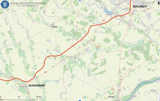 CNAIR a lansat licitația pentru proiectarea drumului de mare viteză București - Alexandria