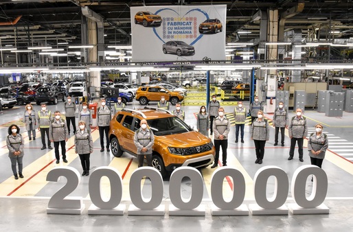 Două milioane de Dacia Duster, produse la Mioveni, în 11 ani