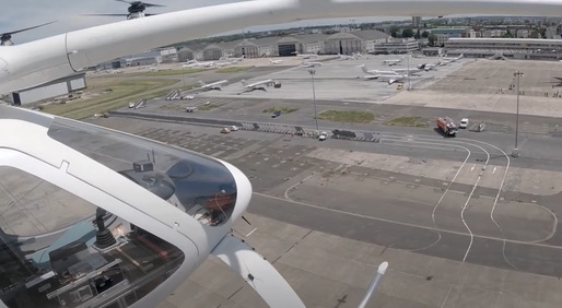 VIDEO Zbor inaugural al taxiului zburător al Volocopter, care vrea să furnizeze servicii la Jocurile Olimpice din Paris din 2024