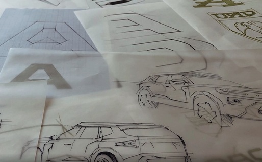VIDEO & FOTO Designerii Dacia explică de unde s-au inspirat pentru noul logo: „Lanțuri și roți dințate.”