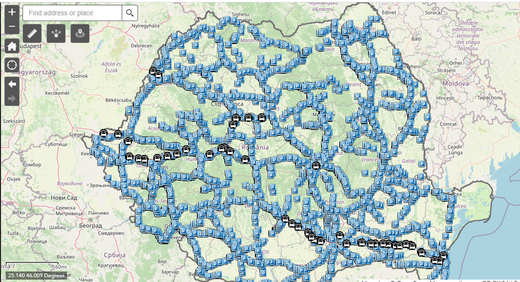 CNAIR a lansat aplicația pentru parcările și spațiile de servicii aferente drumurilor naționale și autostrăzilor