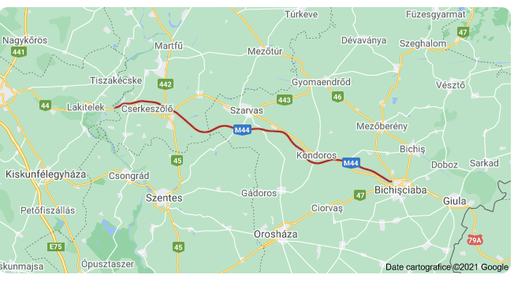 Ungaria intenționează să extindă drumul expres M44 spre România